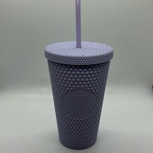 Starbucks Holiday 2021 Matte Lilac Lavender Purple Studded Grande 16oz Tumbler